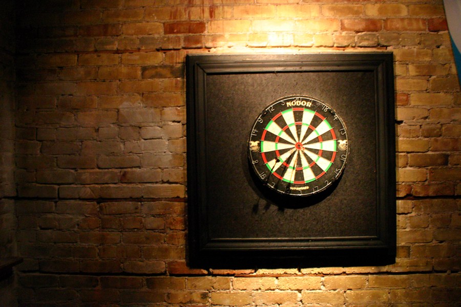 Dartboard at Gingerman