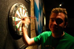 Mason and Dartboard at Gingerman - Part 1