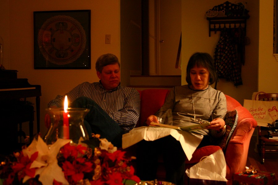 Mamie and Brian at the Family Xmas Party - Part 4