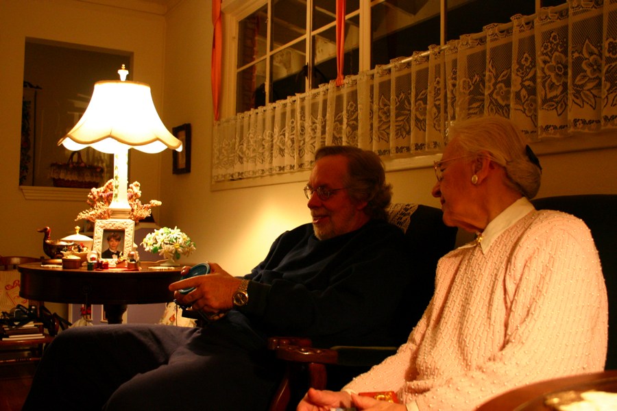 Dad and Grandma at the Family Xmas Party - Part 1