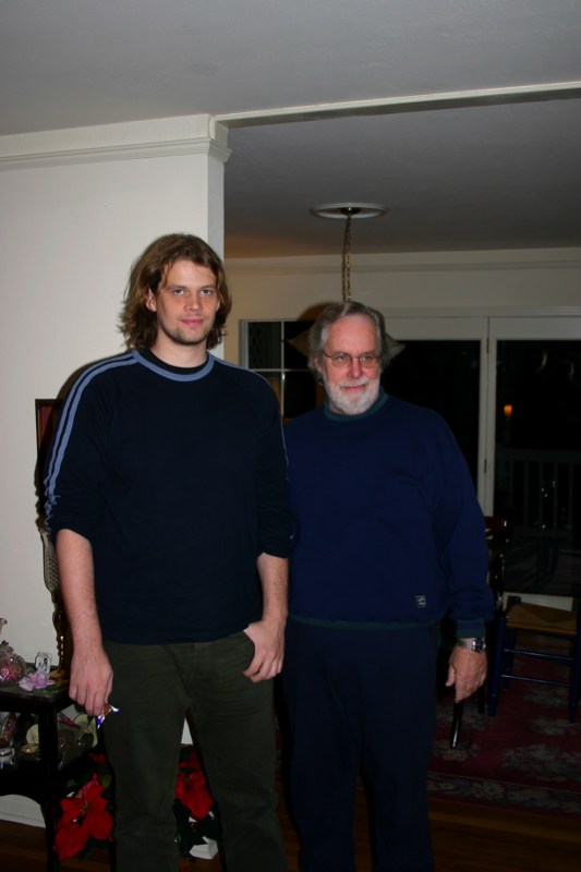 Josh and Dad at the Family Xmas Party - Part 2