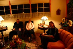 Dad, Grandma, and Josh at the Family Xmas Party