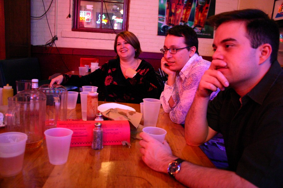 Scott and People at Cote's Birthday Party