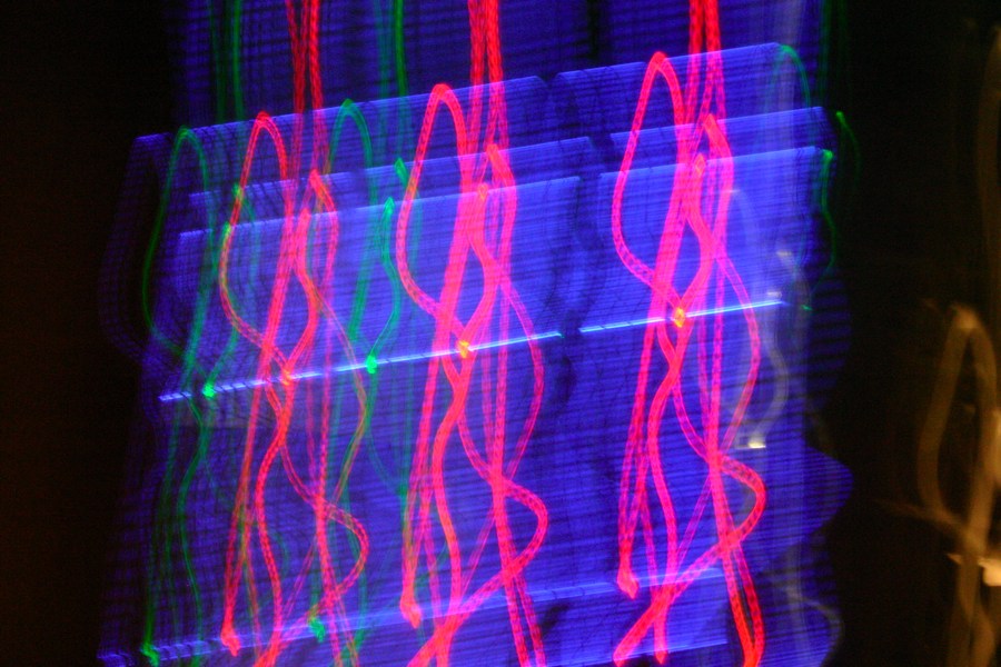 Blurred Neon Lights at Emo's